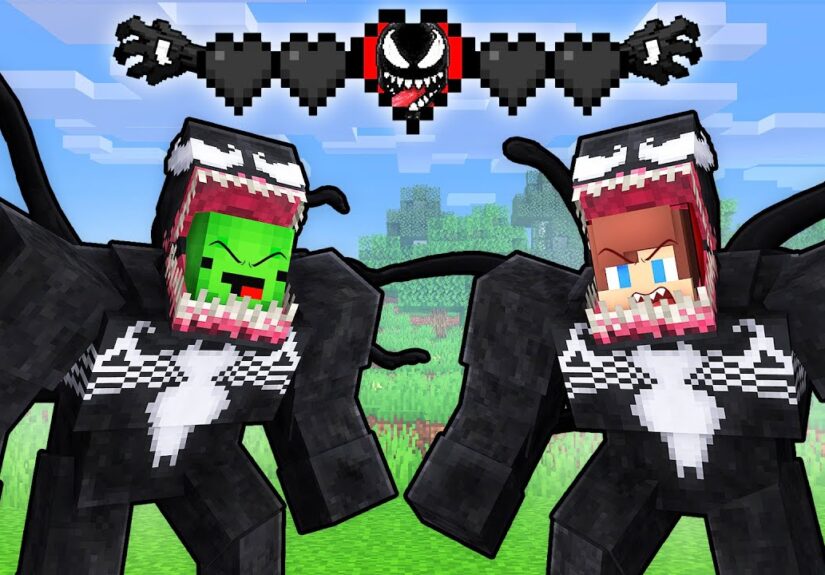Mikey and JJ Survive as VENOM in Minecraft (Maizen)