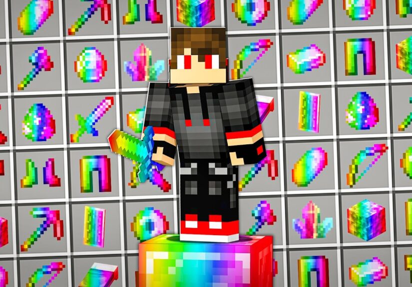 Minecraft But There Are Super OP Items !!