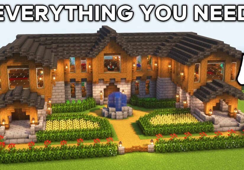 Minecraft: How to Build a Spruce Mansion | Tutorial🏠