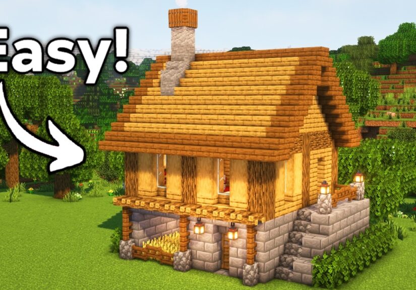 Minecraft: How to Build a Starter House | Tutorial🏠
