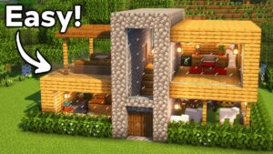 Minecraft: How to Build a Starter Modern House | Tutorial🏠