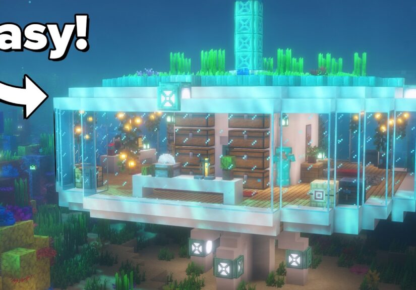 Minecraft: How to Build an Underwater Base | Tutorial🏠