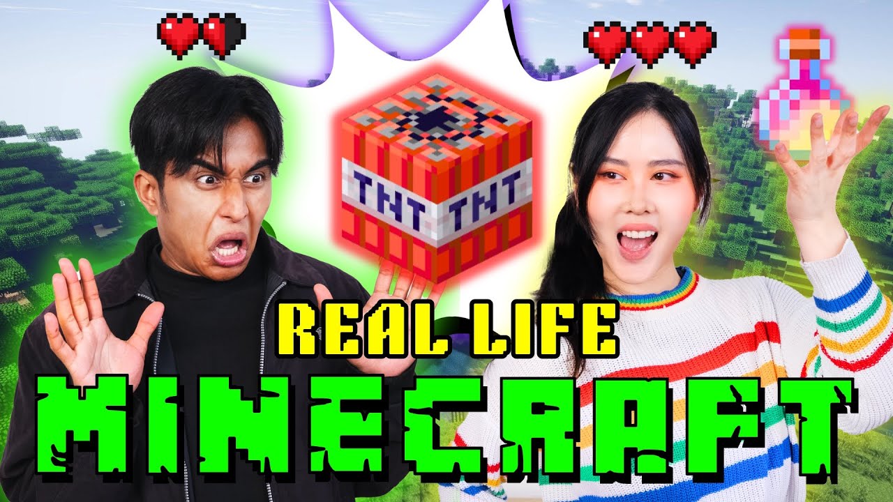 Minecraft in REAL LIFE ?!【 CHALLENGE 】 @davidmatthew_