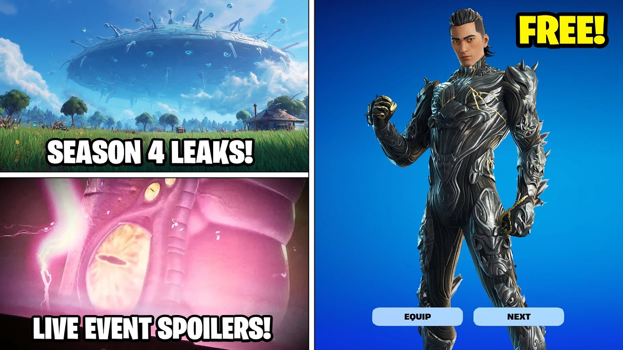*NEW* FORTNITE UPDATE! (FREE SKINS & SEASON 4 BATTLE PASS