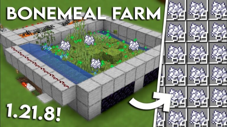 NEW MINECRAFT 1.21.10 BONEMEAL FARM TUTORIAL | 1200+ Bonemeal Per
