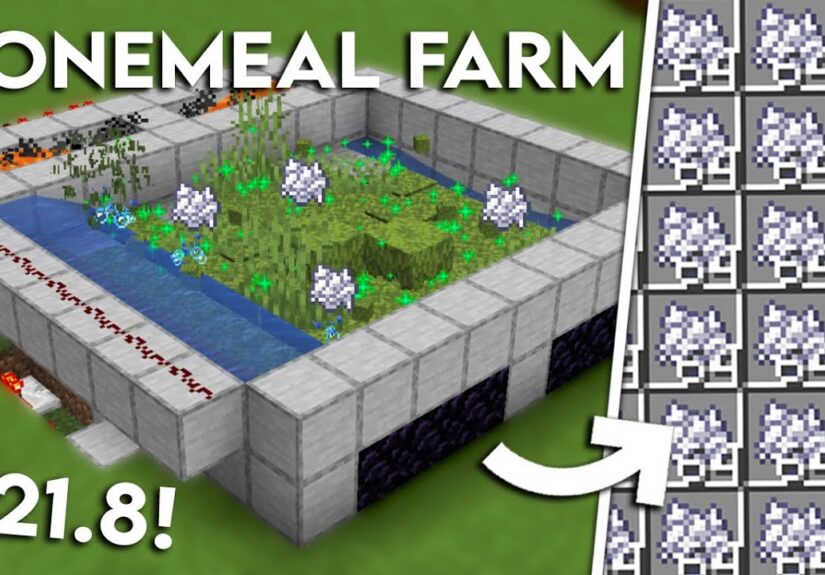 NEW MINECRAFT 1.21.10 BONEMEAL FARM TUTORIAL | 1200+ Bonemeal Per