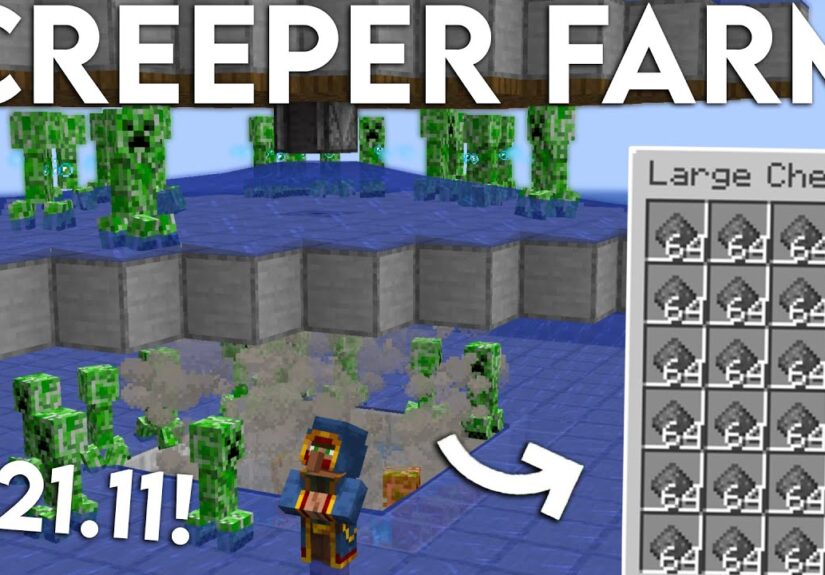 NEW UPDATED Minecraft 1.21.11 CREEPER FARM TUTORIAL (Without Cats)