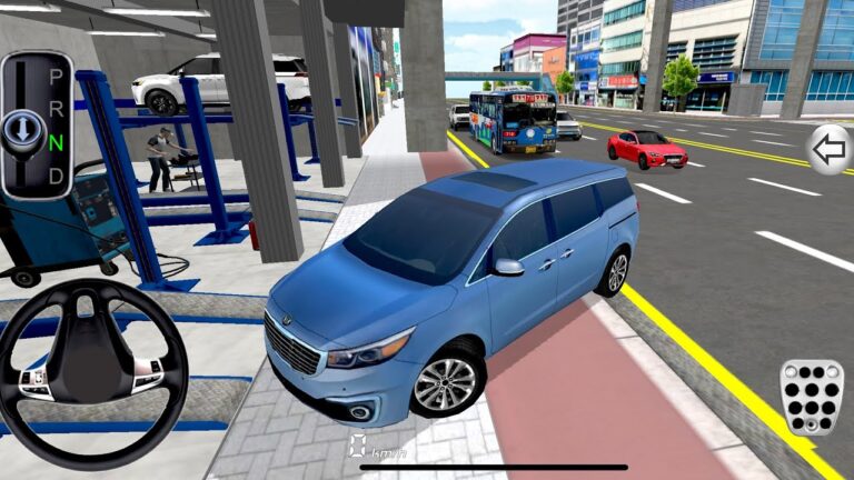 New Kia Carnival is ready for Parking - 3d Driving