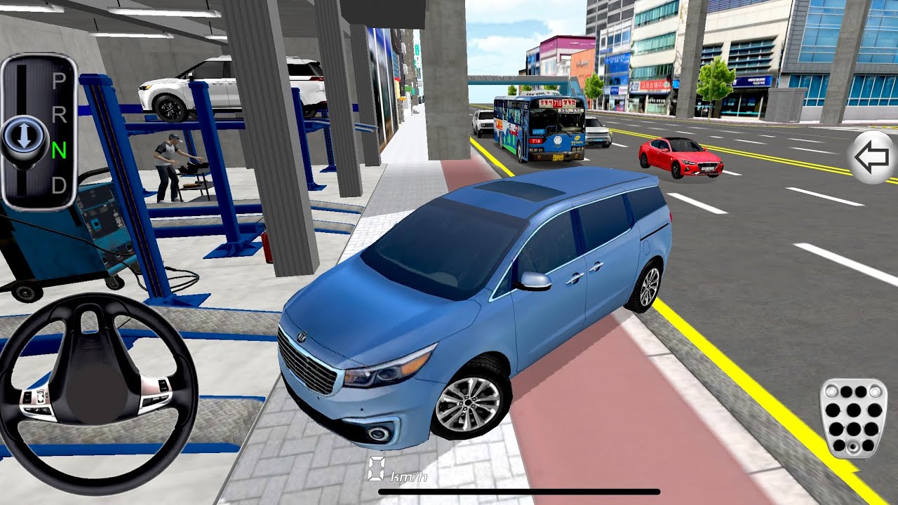 New Kia Carnival is ready for Parking - 3d Driving