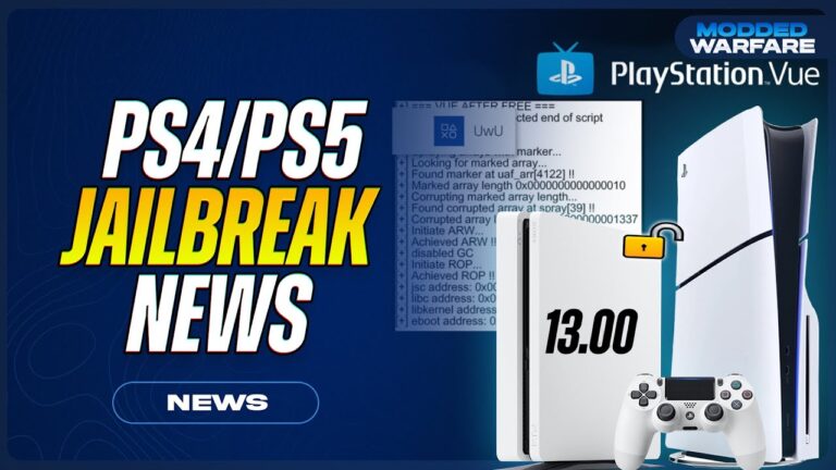 PS4/PS5 Jailbreak News: PlayStation Vue 13.00 Exploit Coming, Game Backups