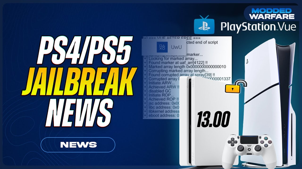 PS4/PS5 Jailbreak News: PlayStation Vue 13.00 Exploit Coming, Game Backups