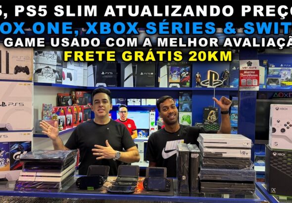 PS5, PS5 SLIM ATUALIZANDO PREÇOS! XBOX ONE, XBOX SÉRIES e