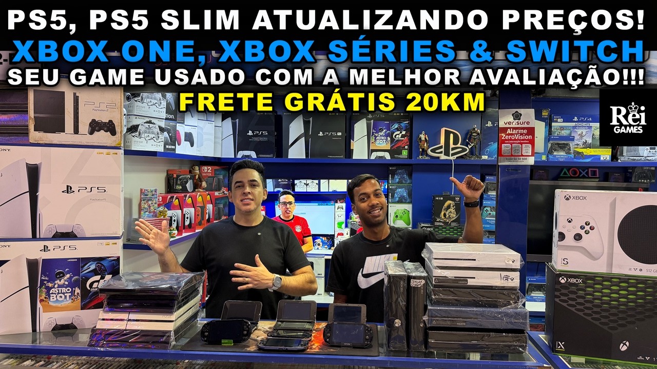 PS5, PS5 SLIM ATUALIZANDO PREÇOS! XBOX ONE, XBOX SÉRIES e