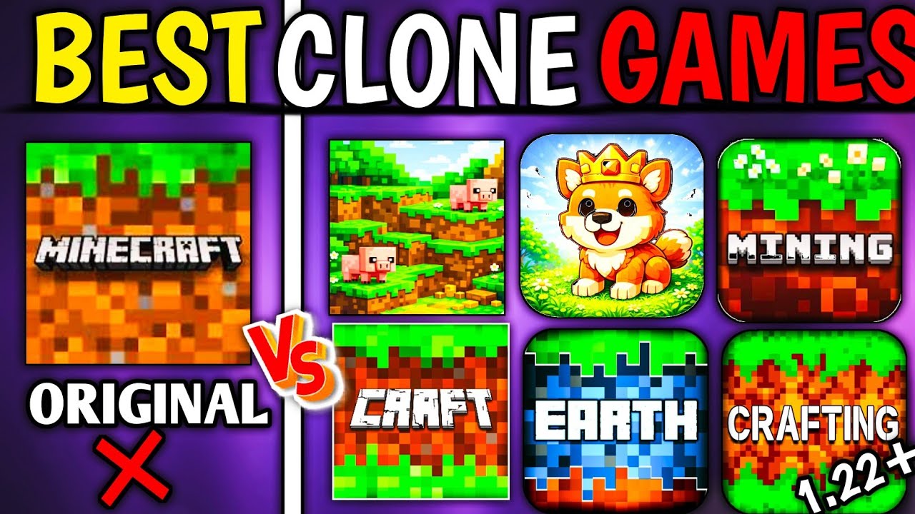 TOP 2 BEST COPY GAMES LIKE MINECRAFT 1.26 JAVA EDITION
