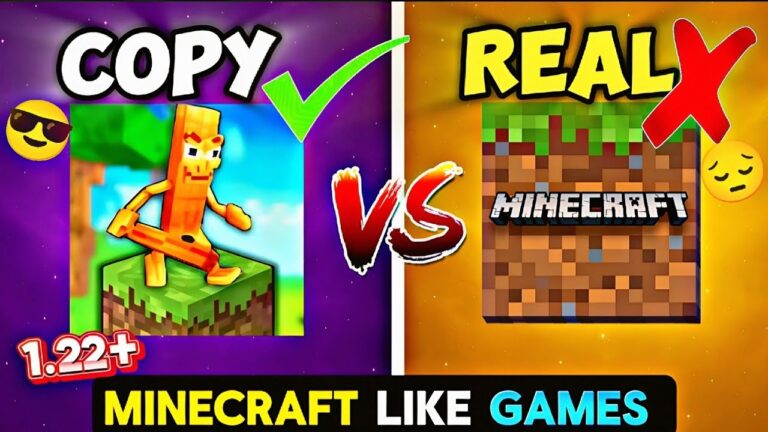 TOP 3 COPY GAMES LIKE MINECRAFT 1.22+JAVA EDITION WITH SPEAR