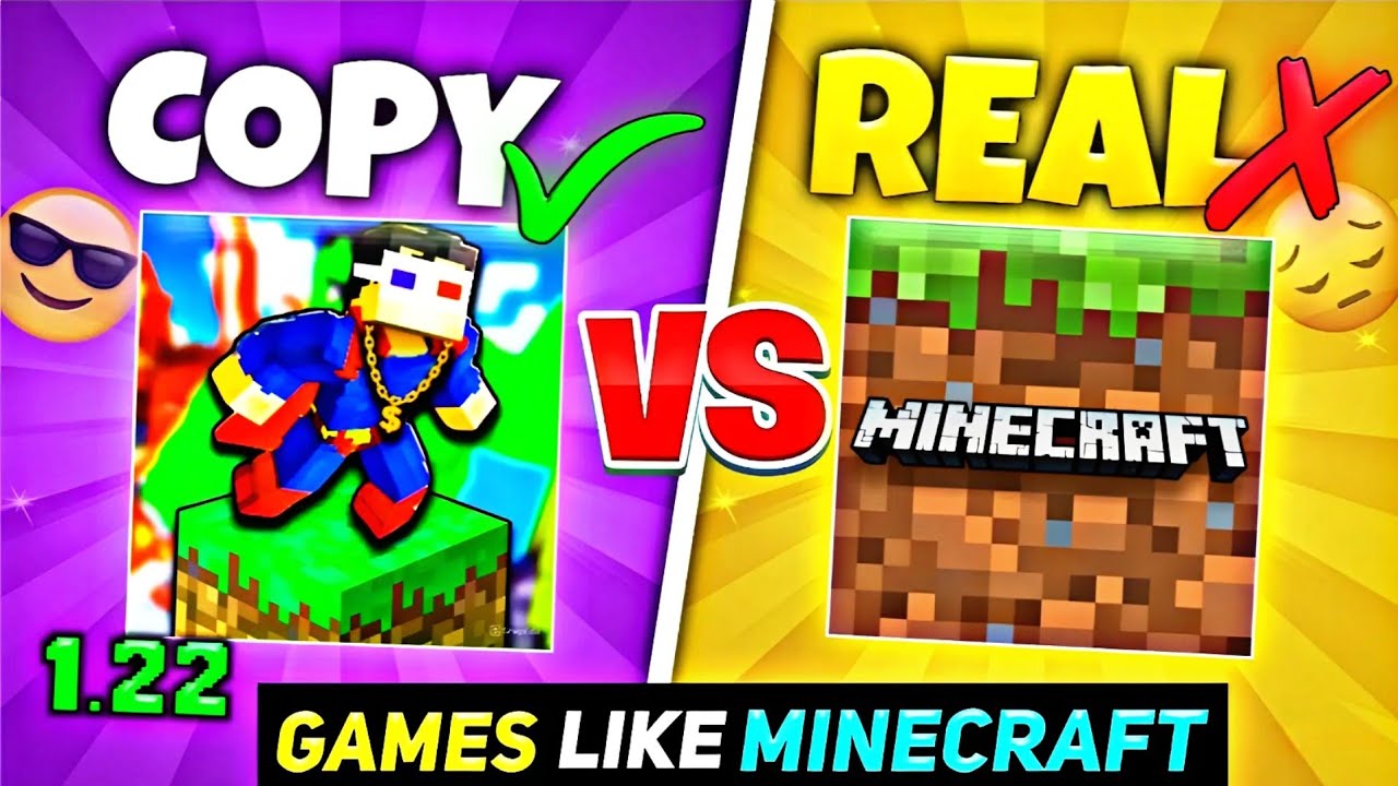 TOP 5 COPY GAMES LIKE MINECRAFT 1.22 JAVA EDITION 🤩