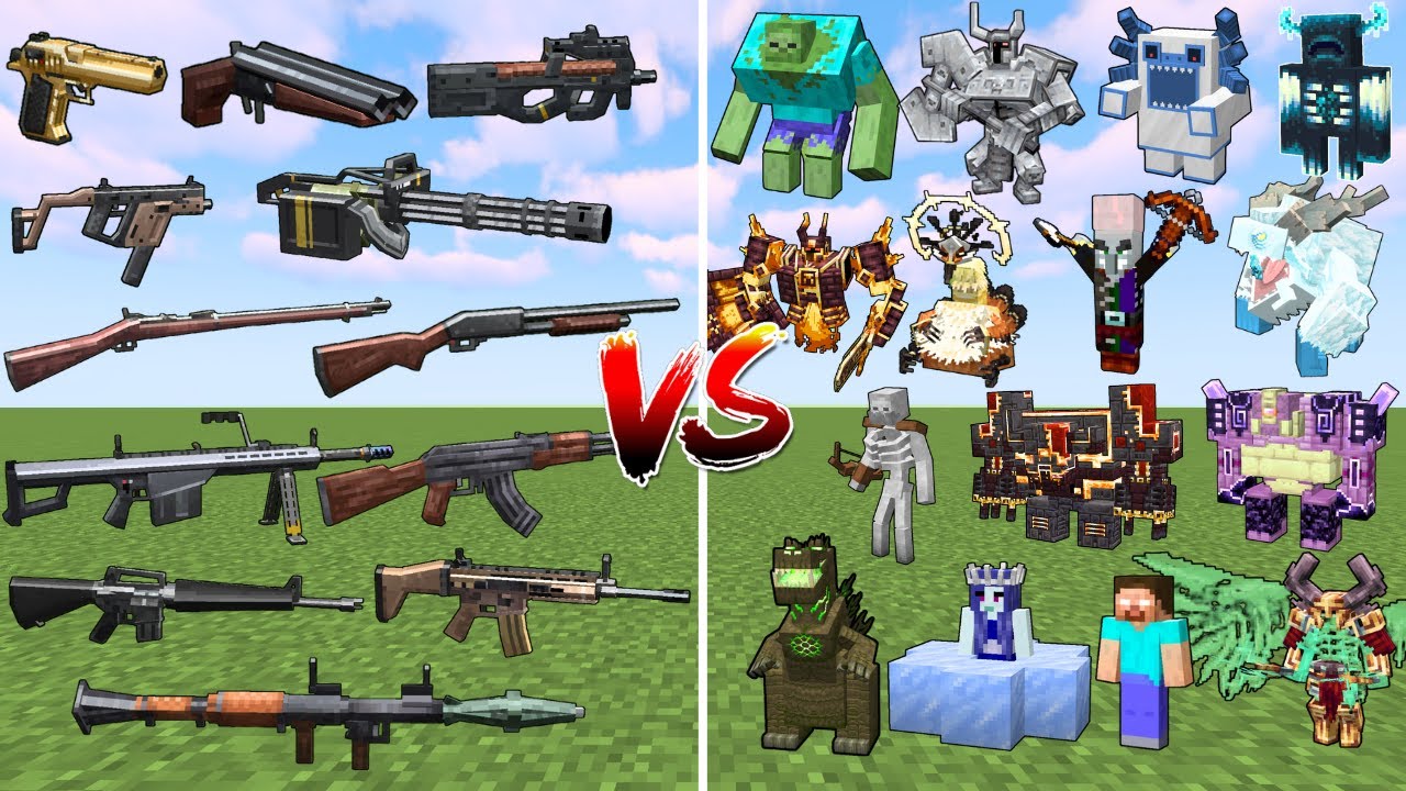 What Minecraft TaCZ Gun can Defeat the Most Bosses in