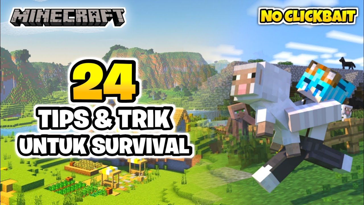 24 Tips Pro Survival Minecraft Mempermudah Survival Yang Harus Kalian