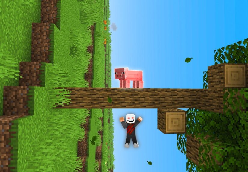 Chiến thắng Minecraft Thế Giới Nằm Dọc