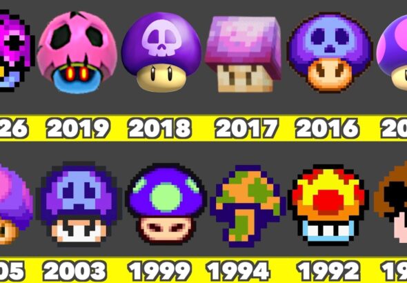 Evolution of Poison Mushroom Game Graphics in Nintendo Games &