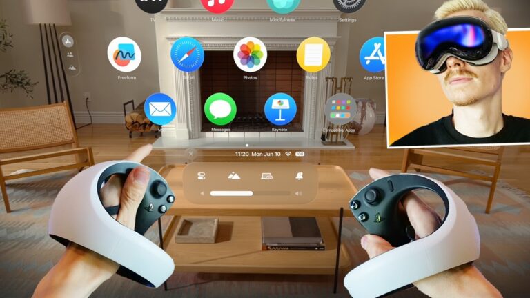 I tried Apple Vision Pro with PSVR2 Controllers and it's