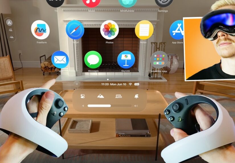 I tried Apple Vision Pro with PSVR2 Controllers and it's
