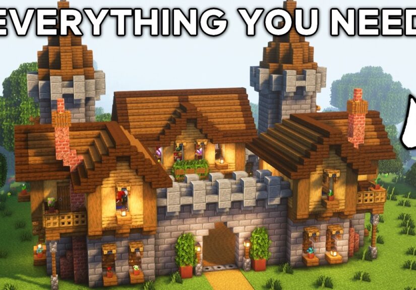 Minecraft: How to Build a Medieval Castle | Tutorial🏰