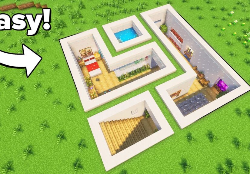 Minecraft: How to Build a Modern Underground Base | Tutorial🏠