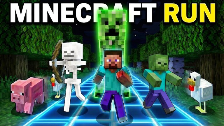 Minecraft Run Immersive Interactive Warm Up |Challenge |Viral Interactive Game