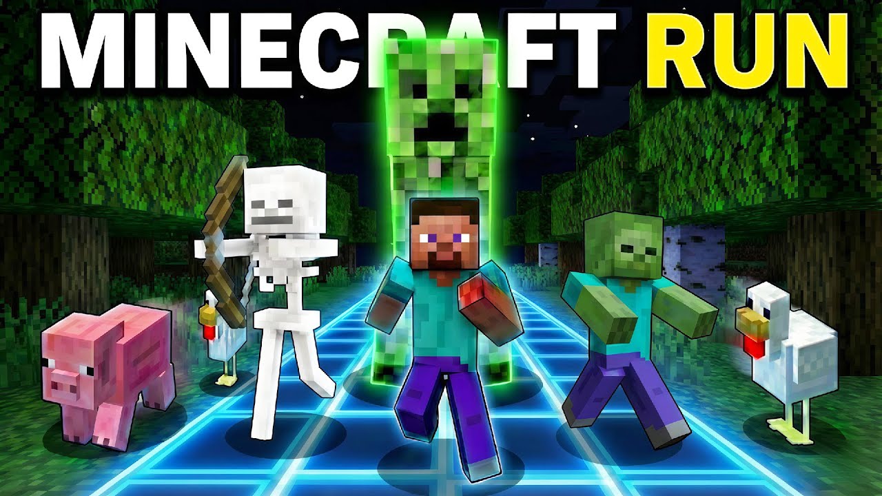 Minecraft Run Immersive Interactive Warm Up |Challenge |Viral Interactive Game