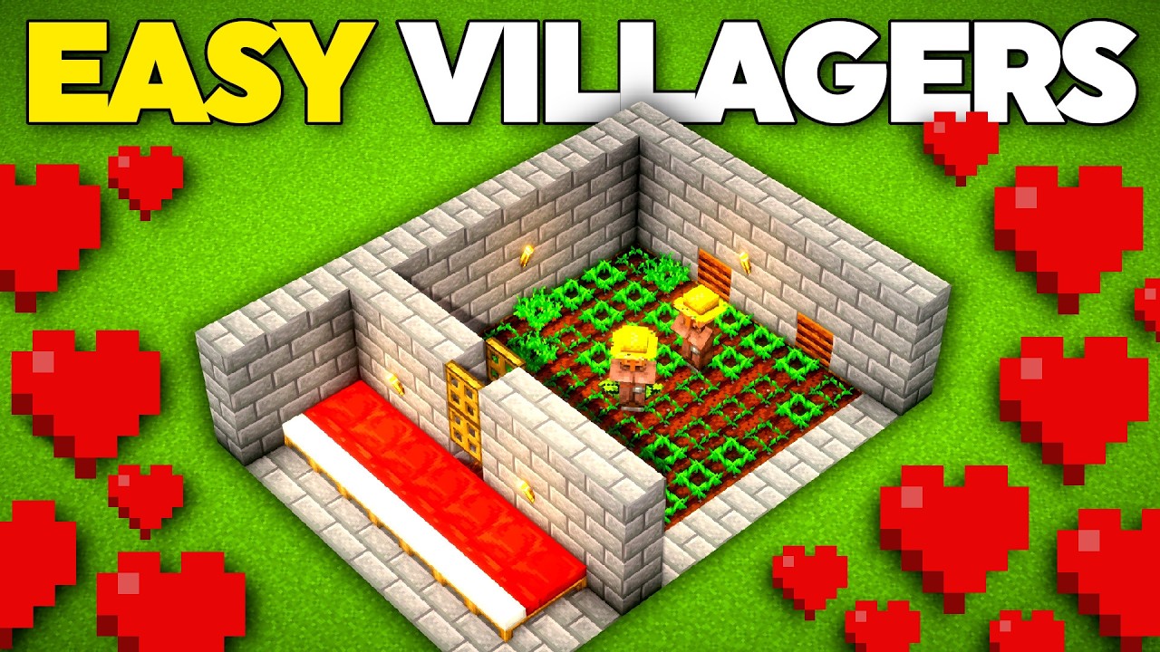 NEW EASIEST Minecraft Villager Breeder 1.21/26.1 (Bedrock & Java)
