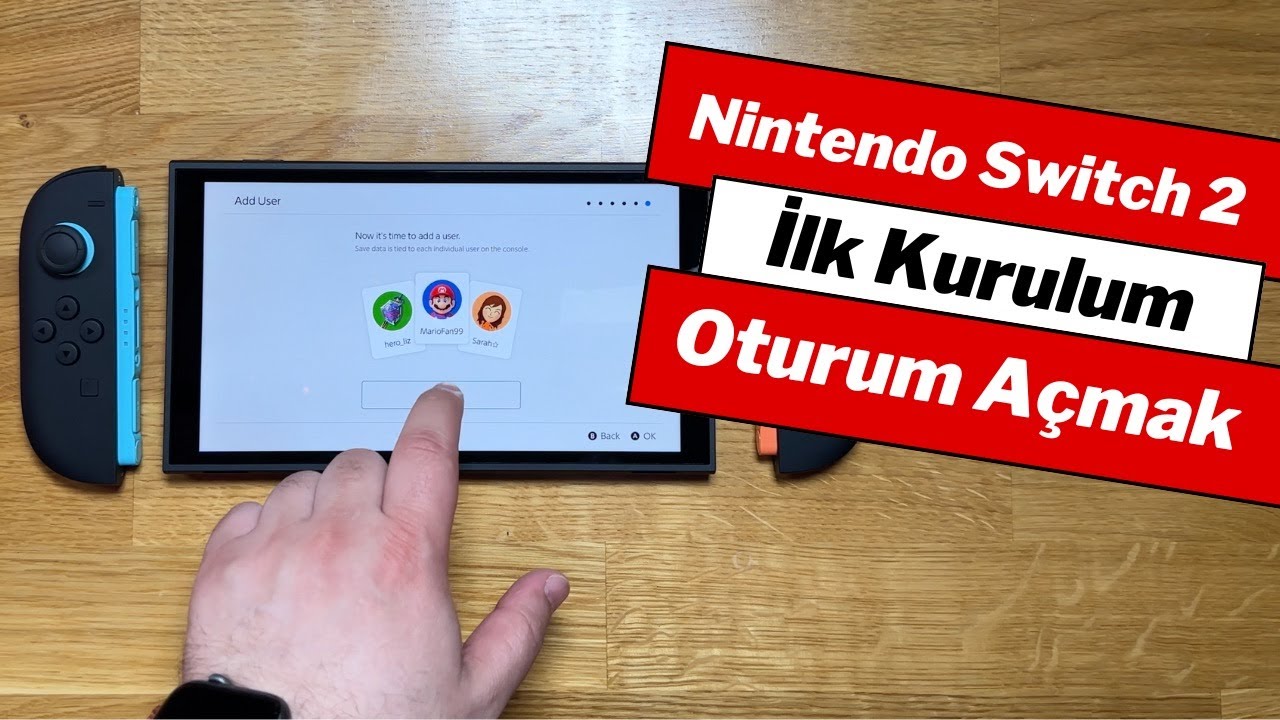 Nintendo Switch 2 İlk Kurulum - Mevcut Nintendo Hesabı ile