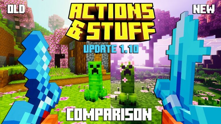 Old vs New COMPARISON OF ACTIONS & STUFF 1.10 UPDATE