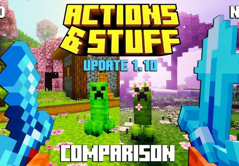 Old vs New COMPARISON OF ACTIONS & STUFF 1.10 UPDATE