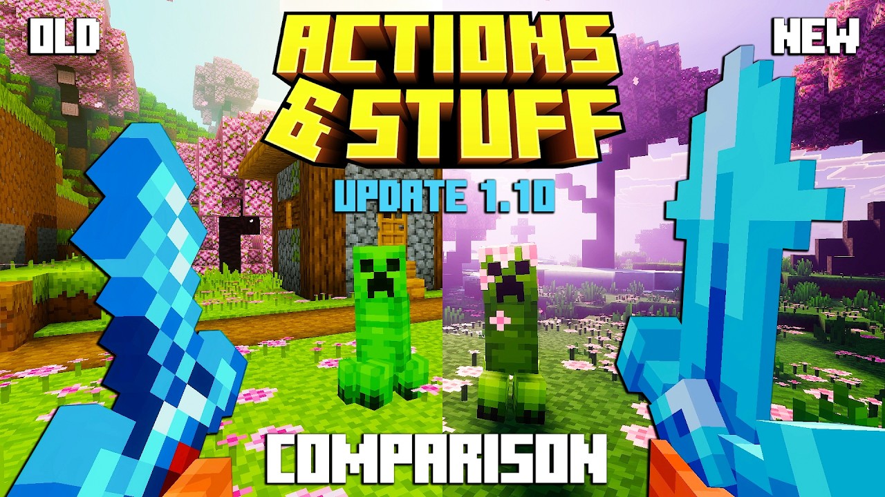 Old vs New COMPARISON OF ACTIONS & STUFF 1.10 UPDATE