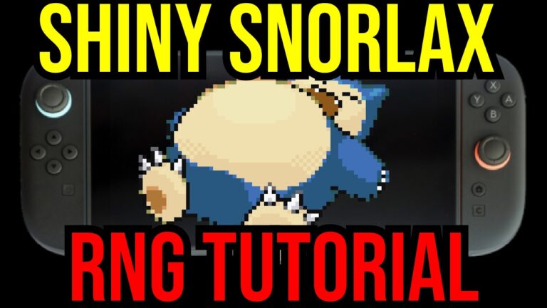 Shiny Snorlax RNG Manipulation Guide - Pokemon FireRed/LeafGreen - Nintendo