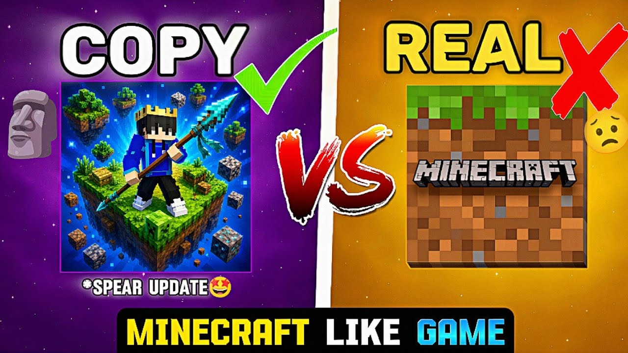 TOP 3 COPY GAMES LIKE MINECRAFT WITH SPEAR UPDATE 🤩|