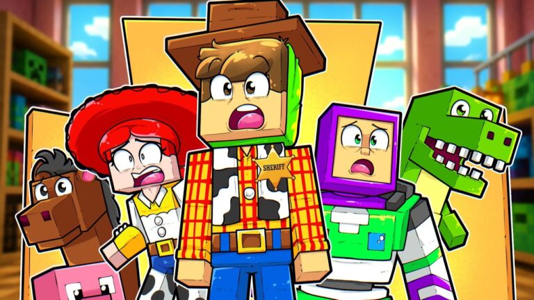 VIREI um TOY STORY no Minecraft!