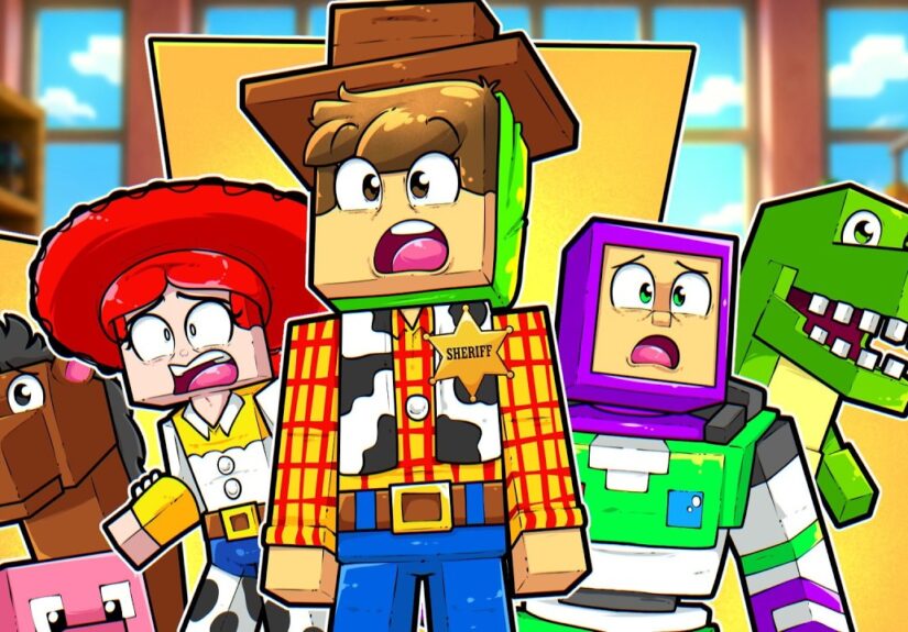 VIREI um TOY STORY no Minecraft!