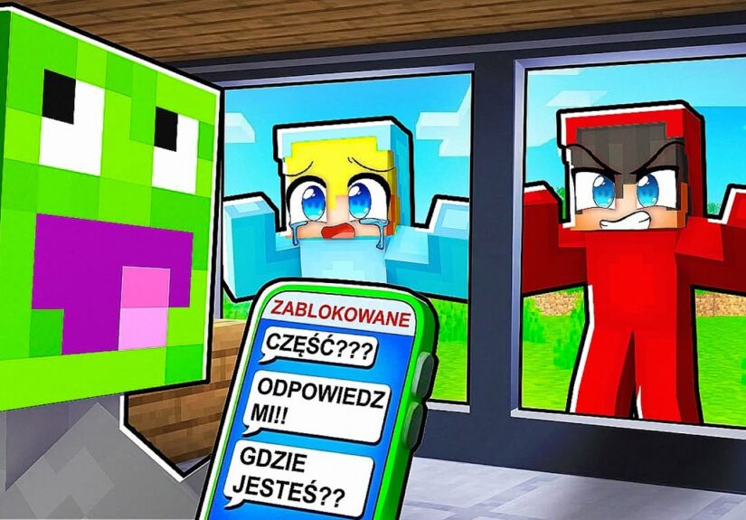 ZABLOKOWAŁEM MOICH PRZYJACIÓŁ na 24H w Minecraft!